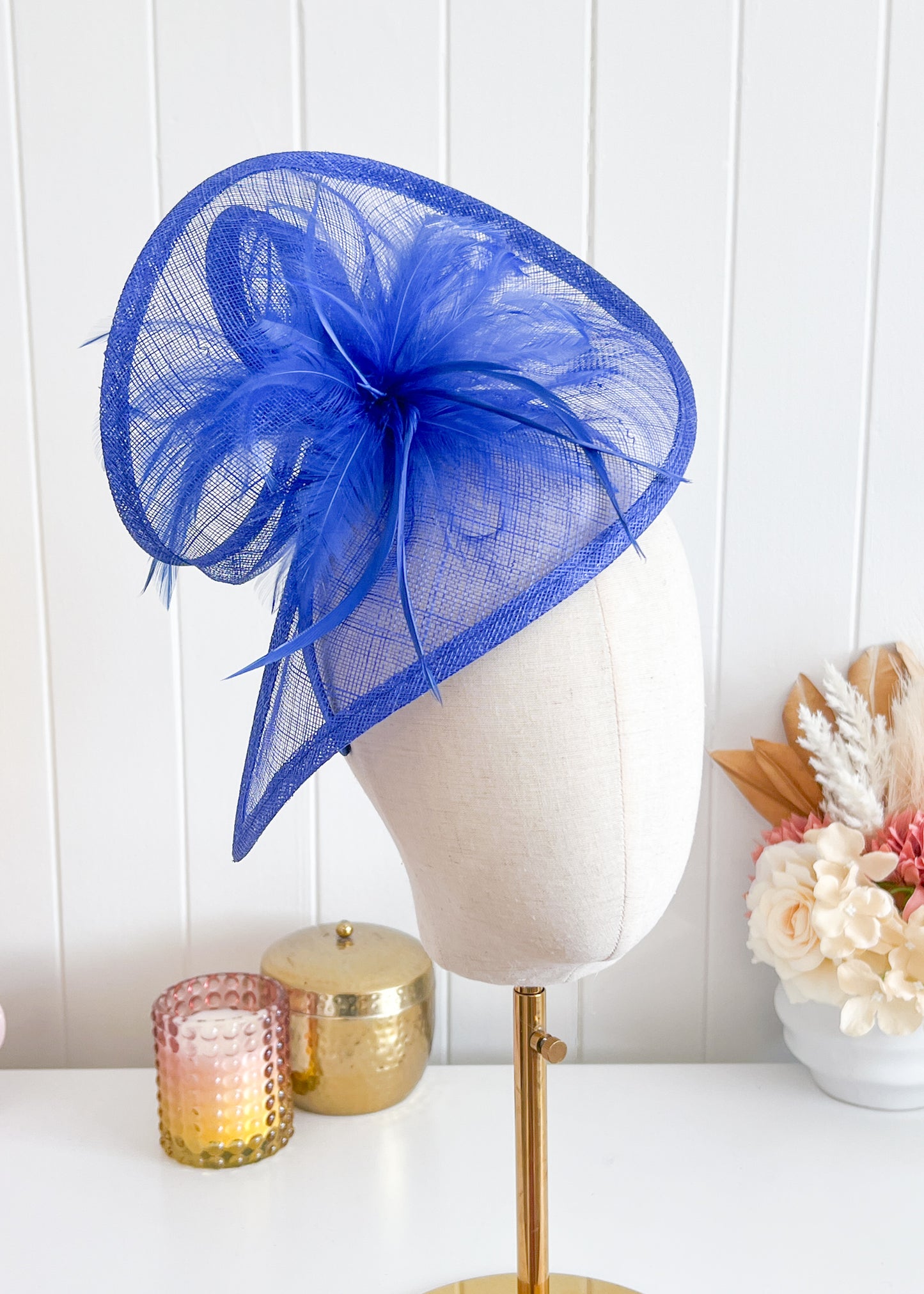 "Valerie" Blue Fascinator