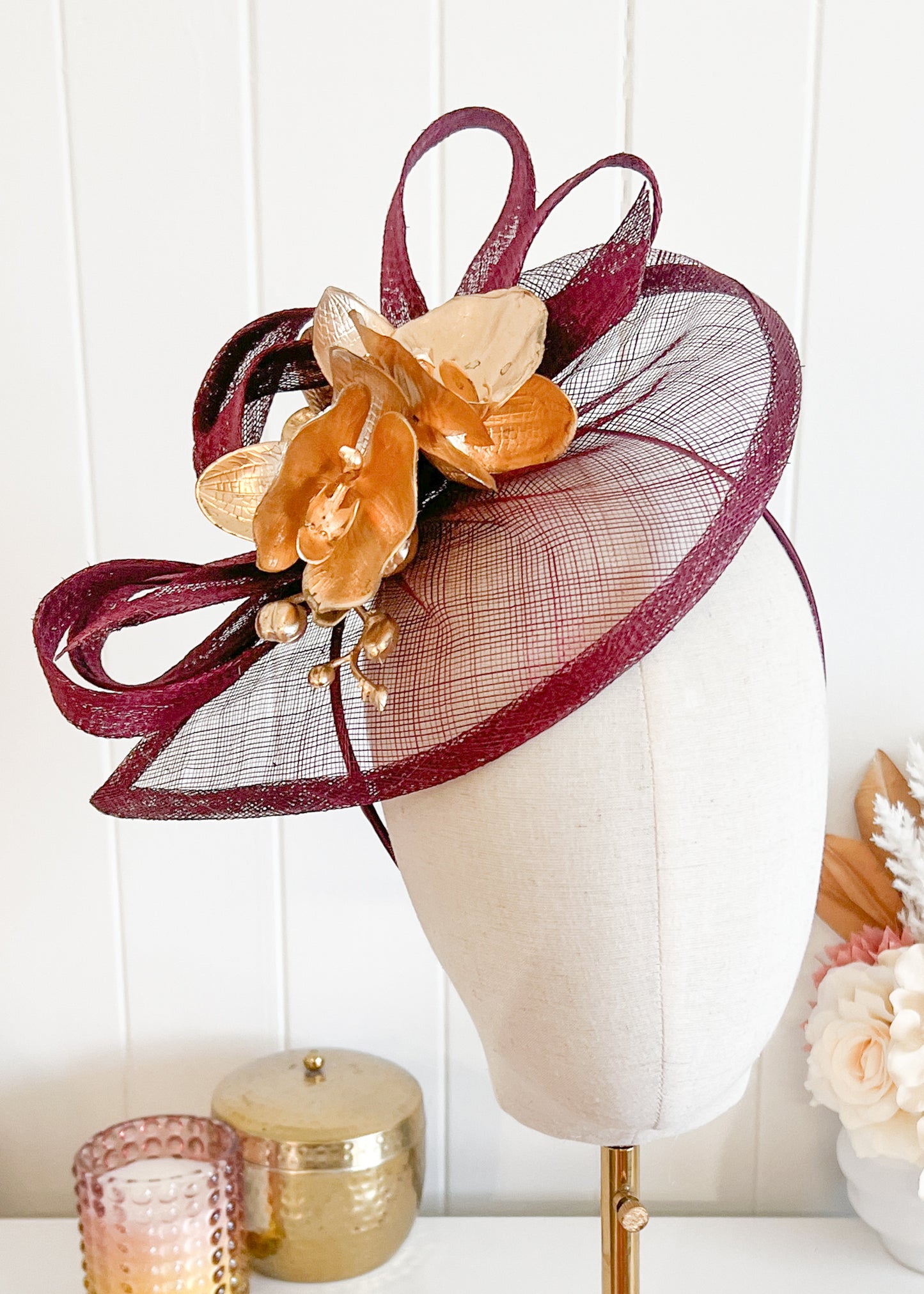 “Bronwyn" Burgandy & Gold