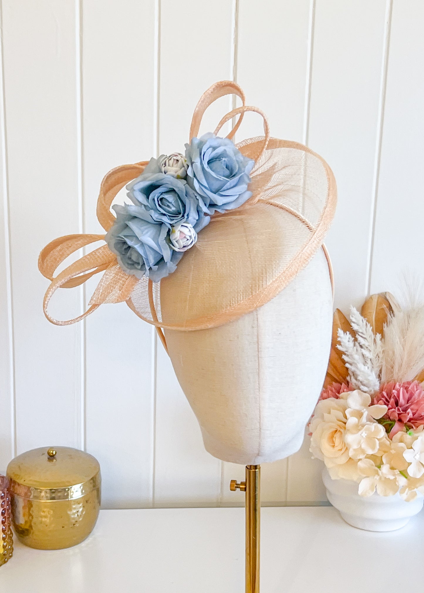 “Bronwyn" Nude & Baby Blue
