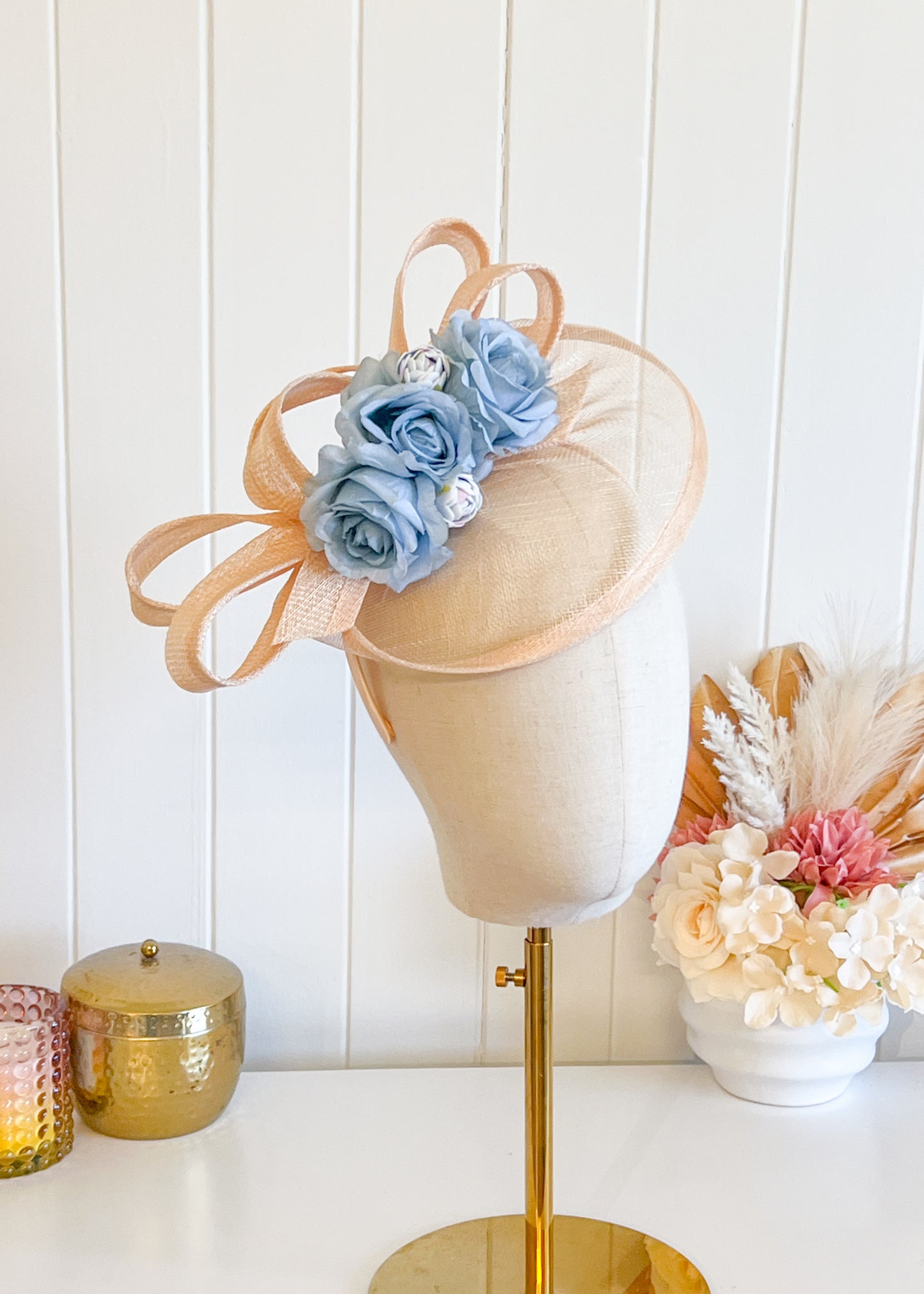 “Bronwyn" Nude & Baby Blue