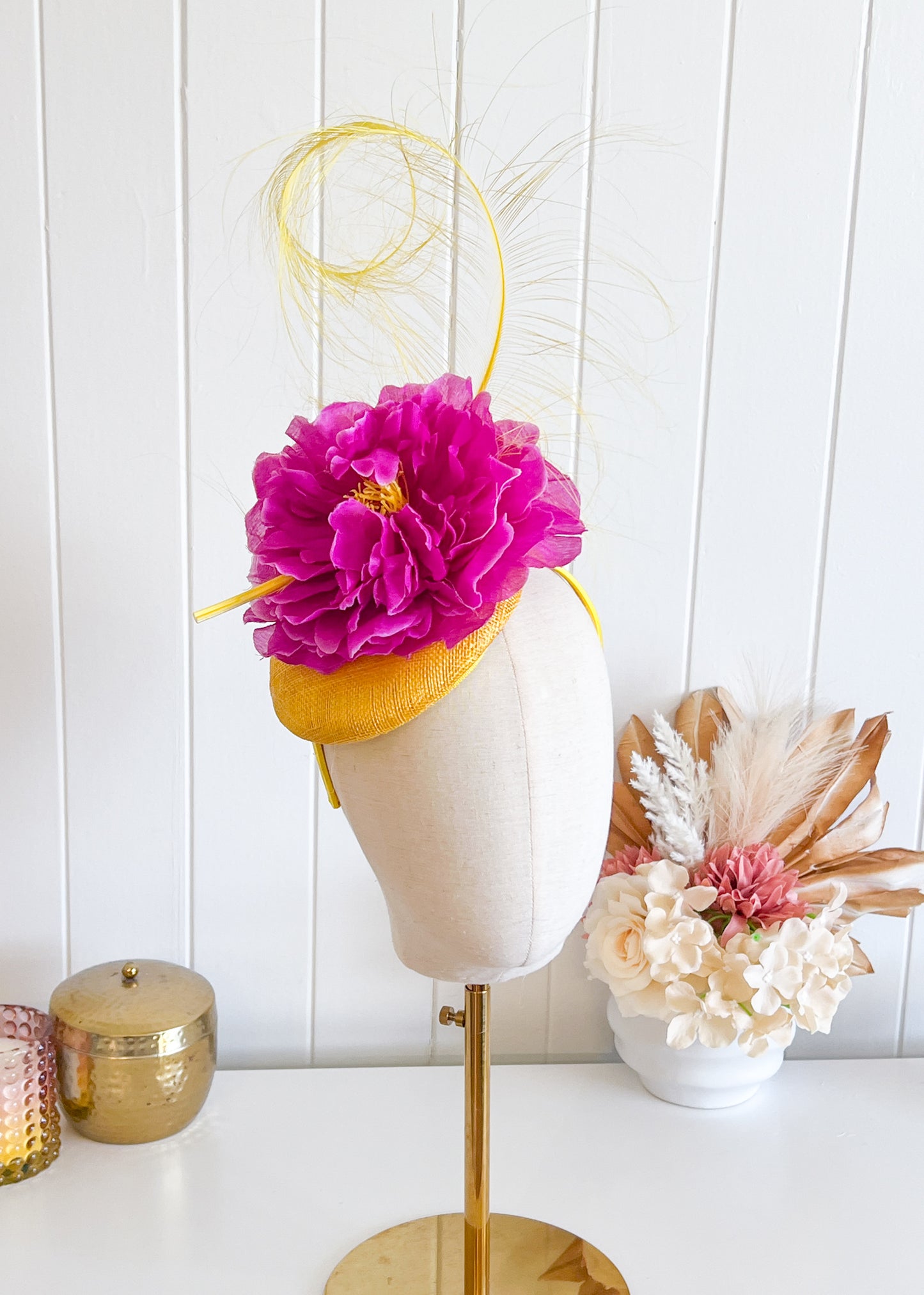 "Marina" Magenta & Yellow