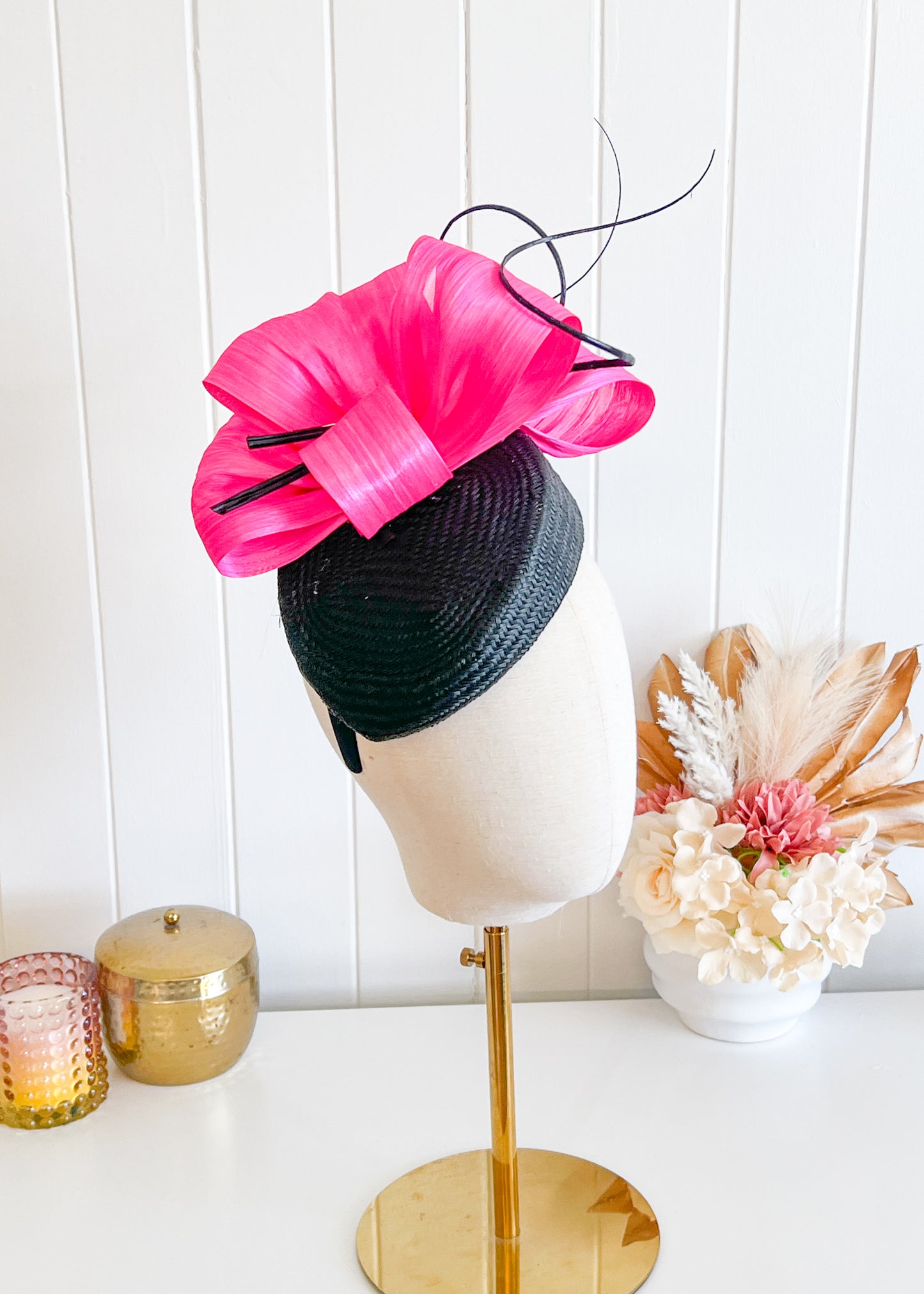 "Viv" Hot Pink & Black