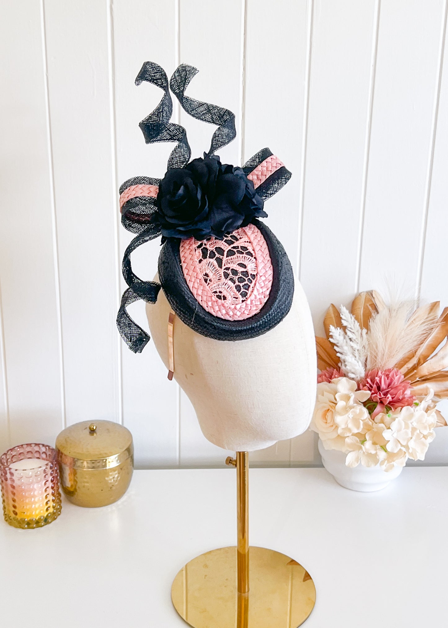 "Libby" Black & Pink