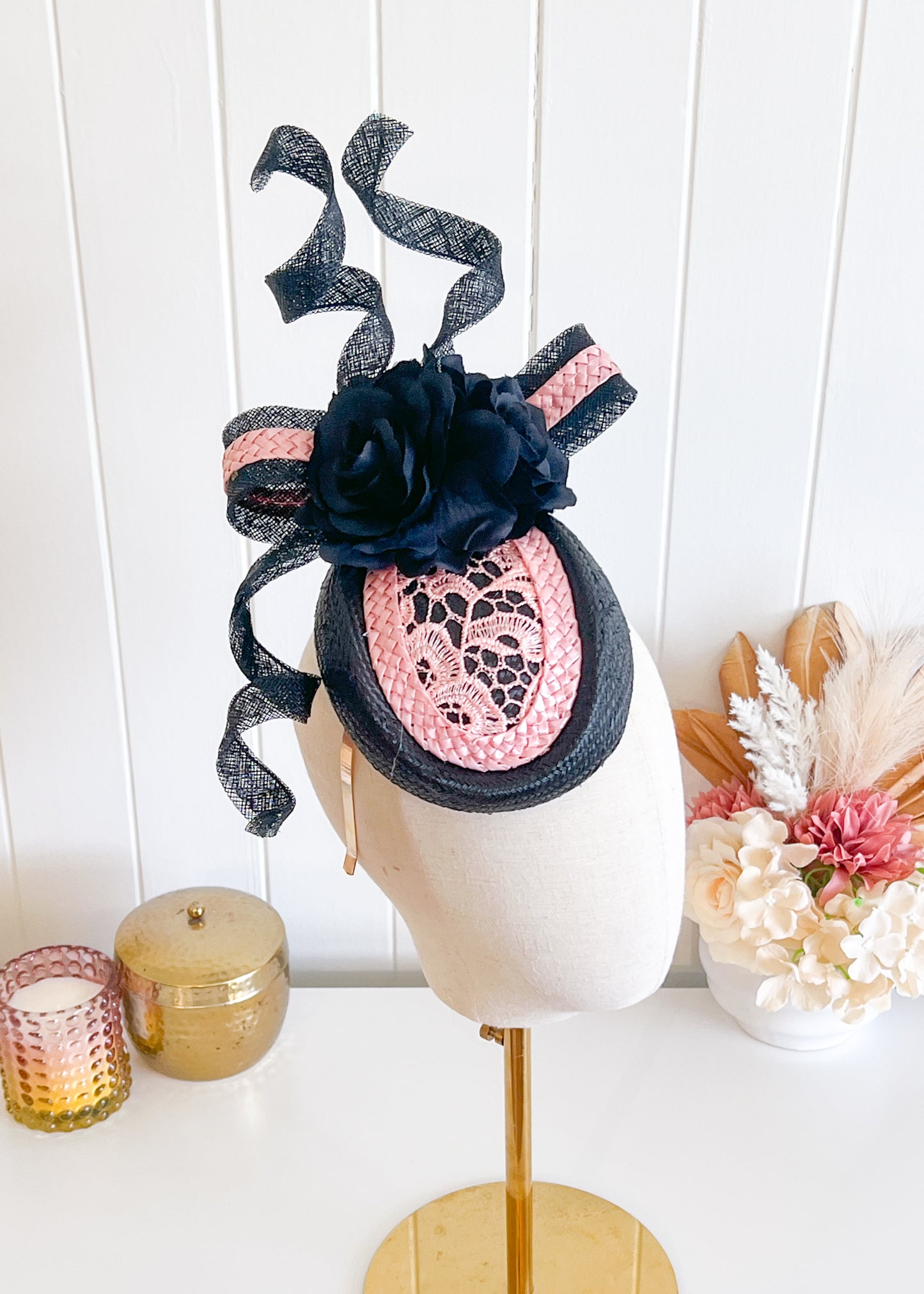 "Libby" Black & Pink