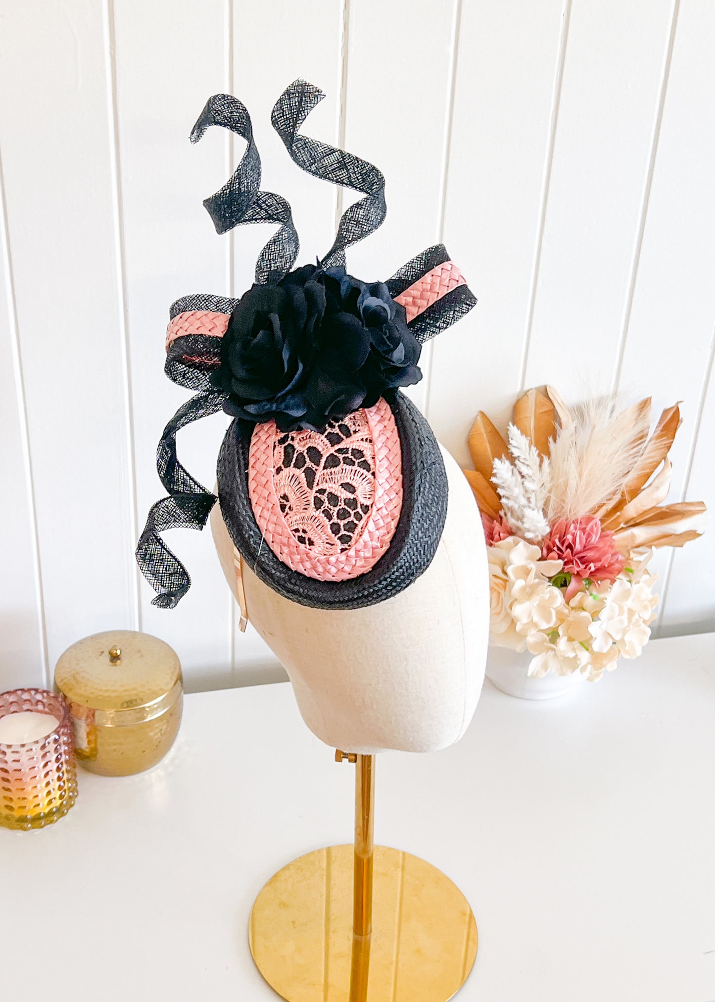 "Libby" Black & Pink