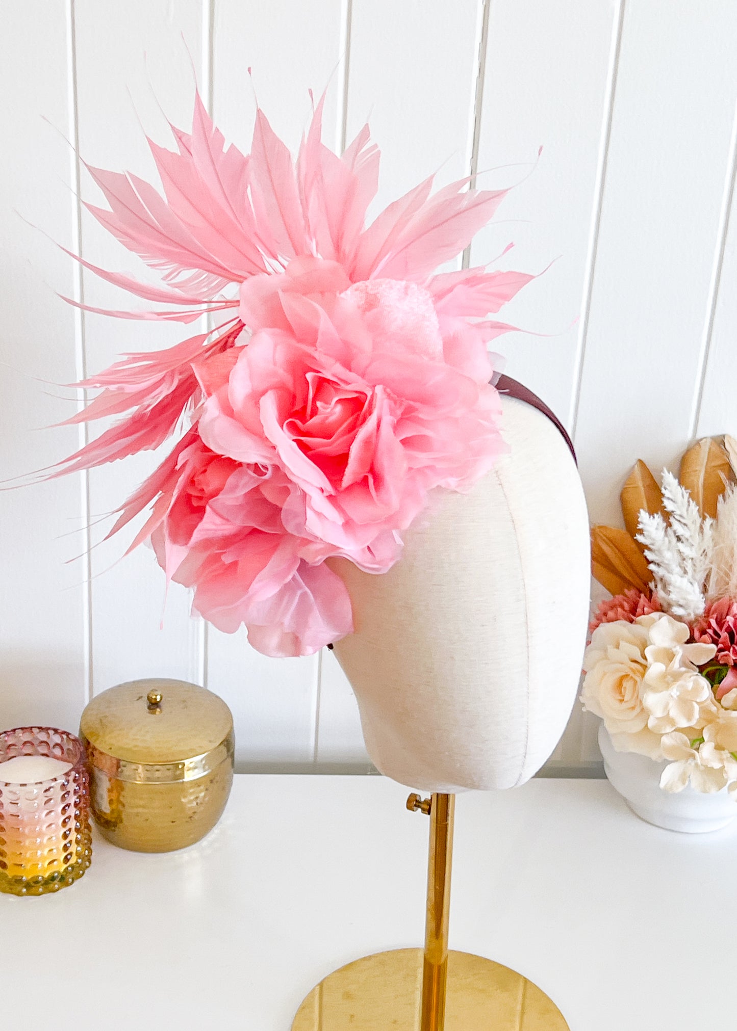 "Candy" Feather Fascinator