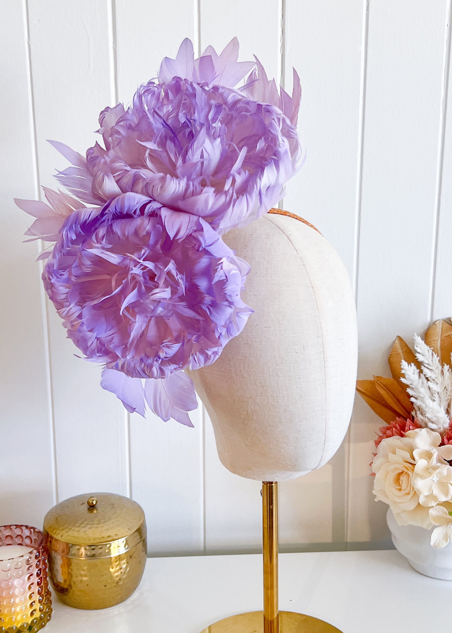 "Nerida" Lilac Fascinator