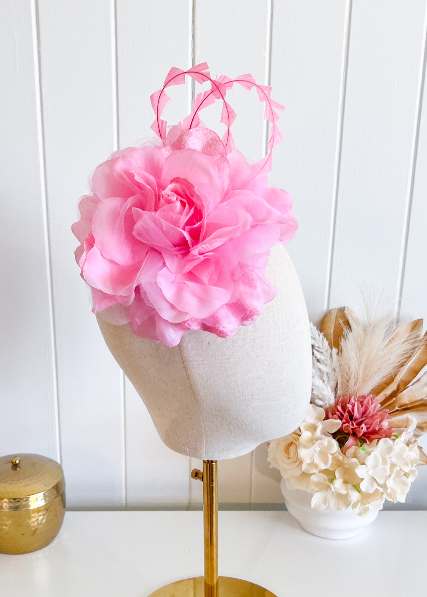 "Mary-Ellen" - Pink Fascinator (Petite Collection)