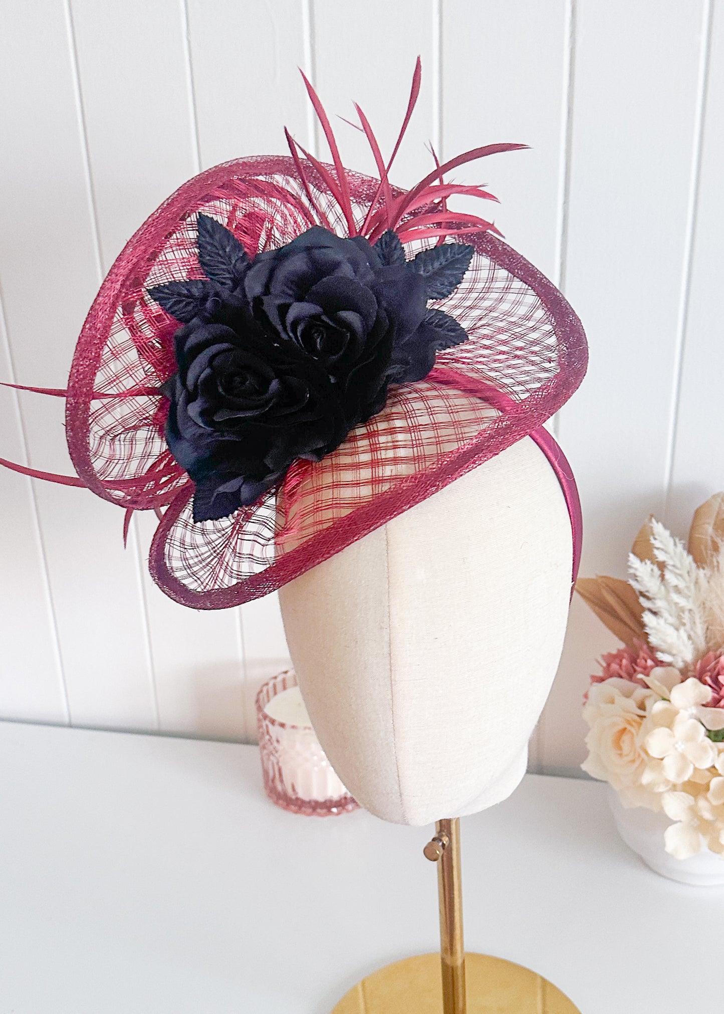 "Stella" Burgandy & Black