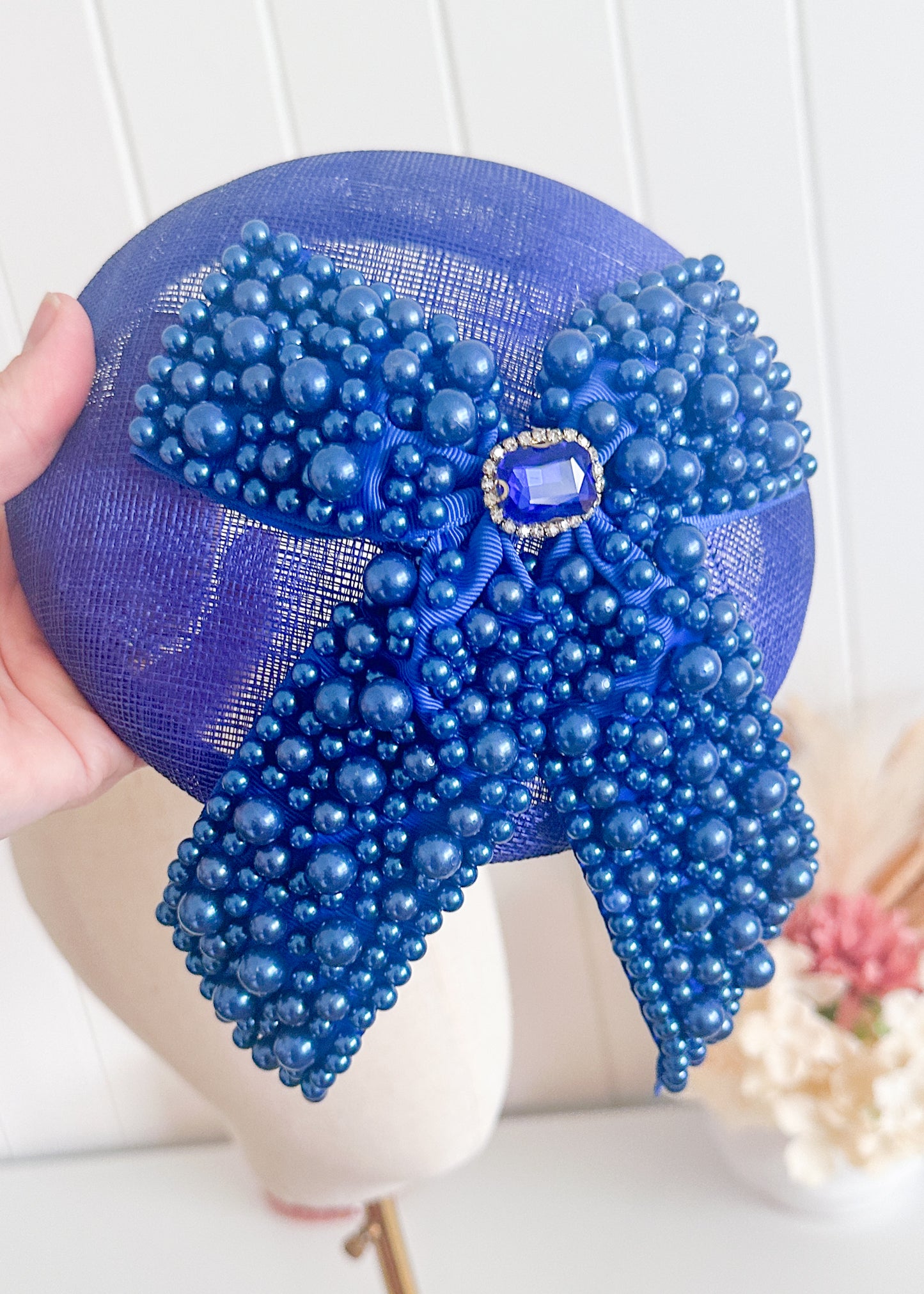 "Rebecca" Blue Cocktail Fascinator