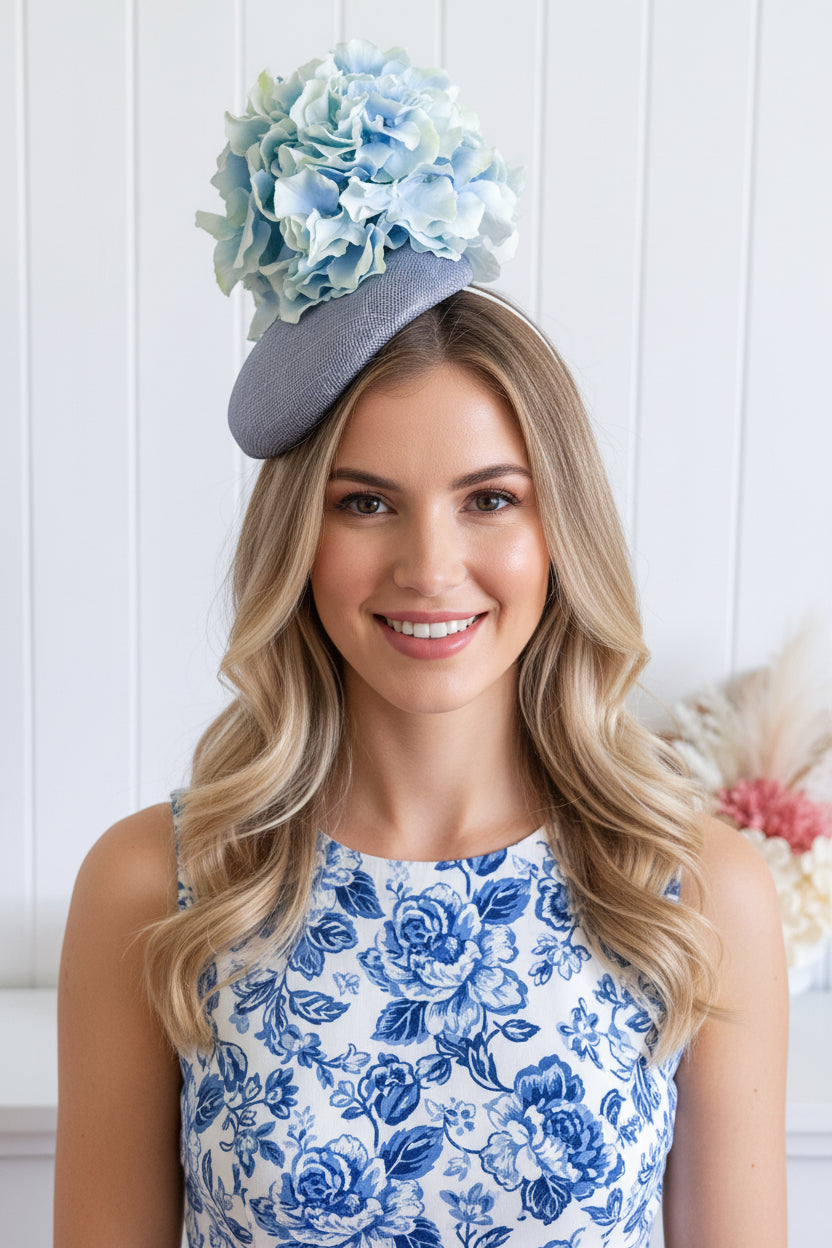"Wilson" Blue Fascinator