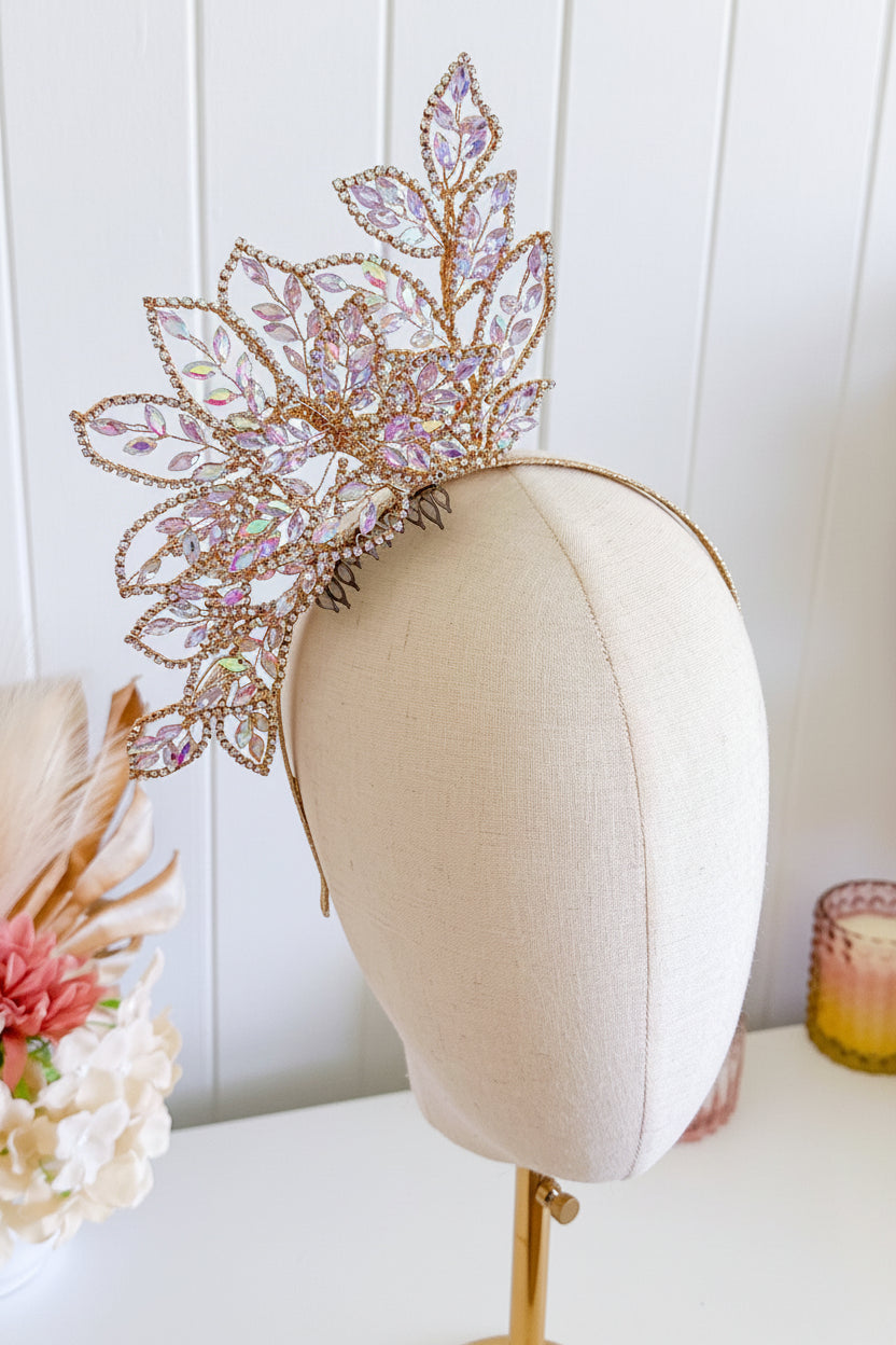 “Candace Crystal Headpiece" Lilac