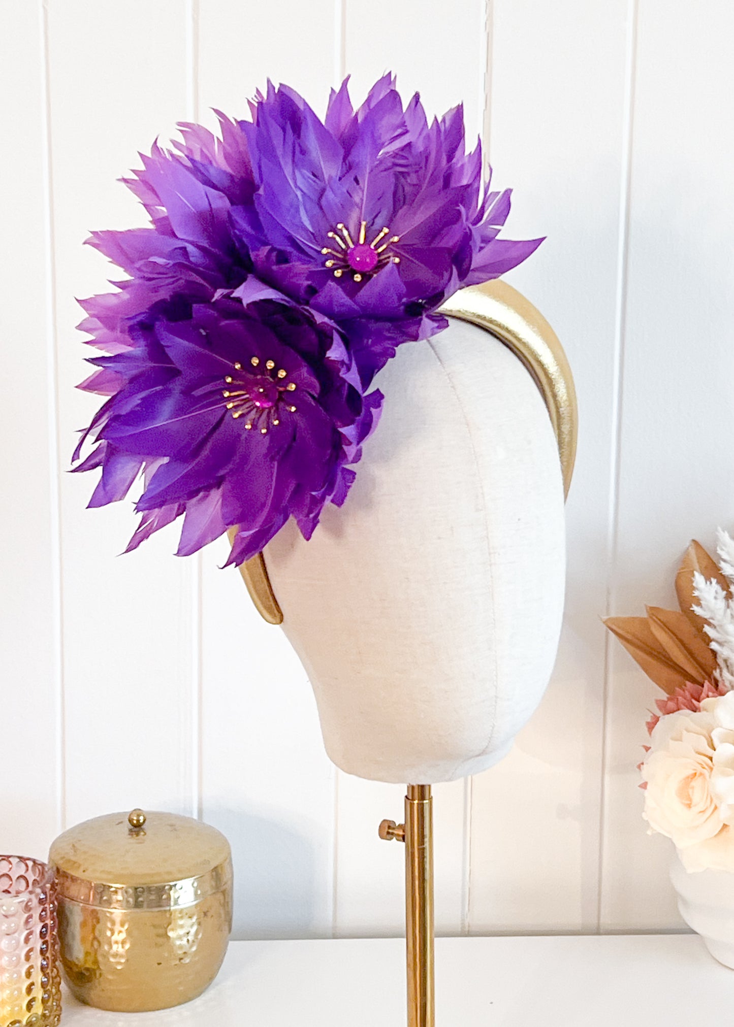 "Denise" Purple & Gold
