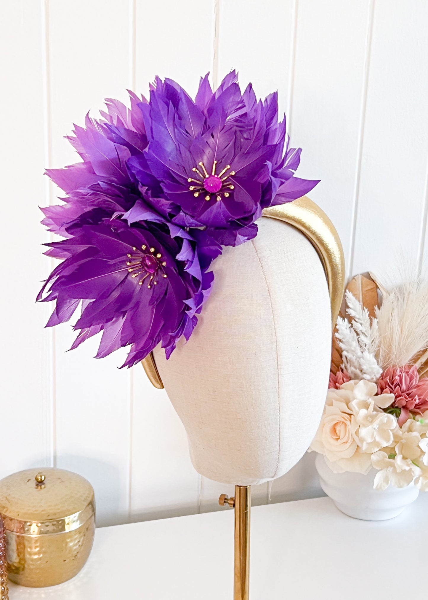 "Denise" Purple & Gold