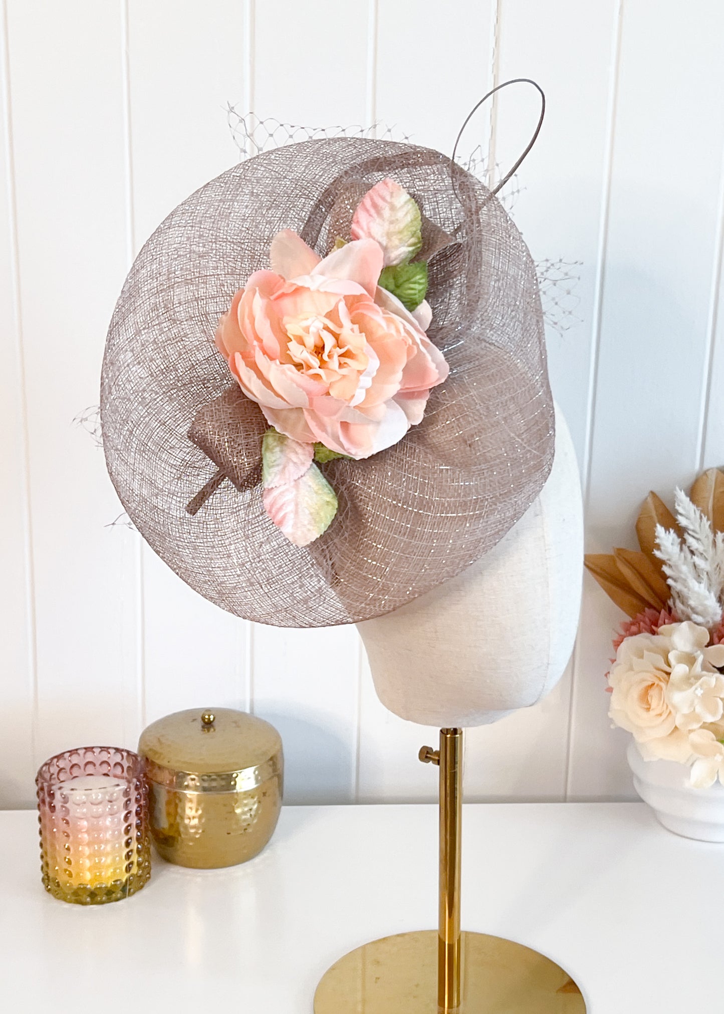 "Erin" Beige & Apricot