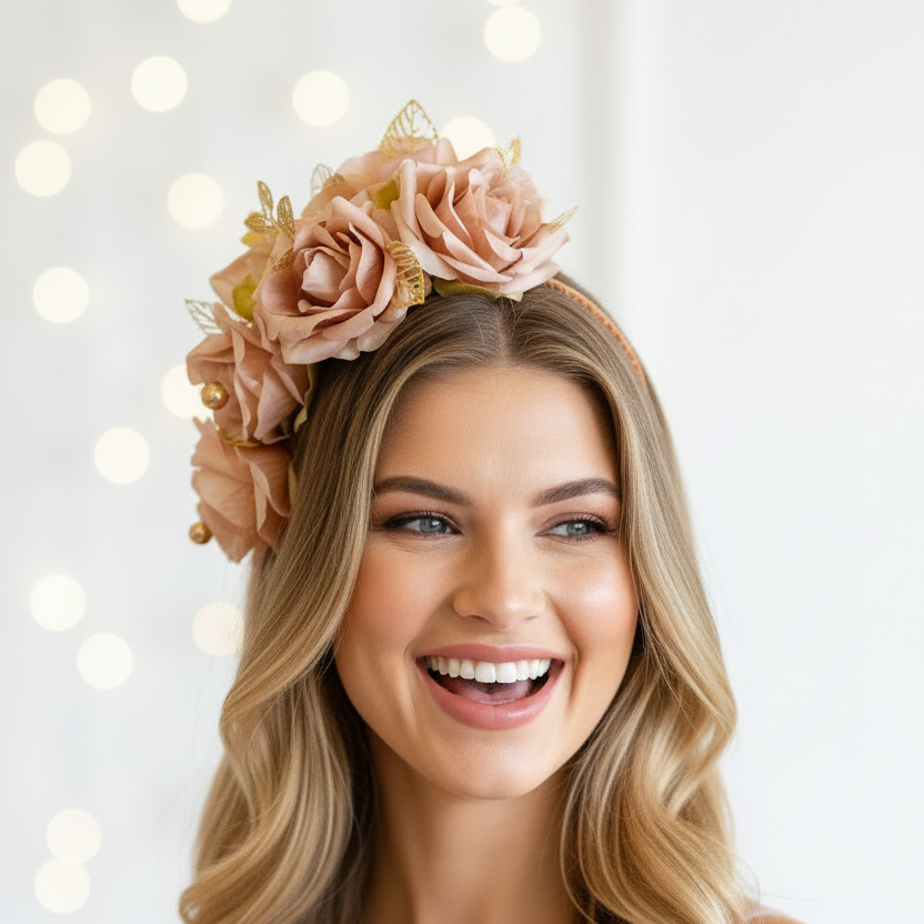 "Lucia" Crown - Nude