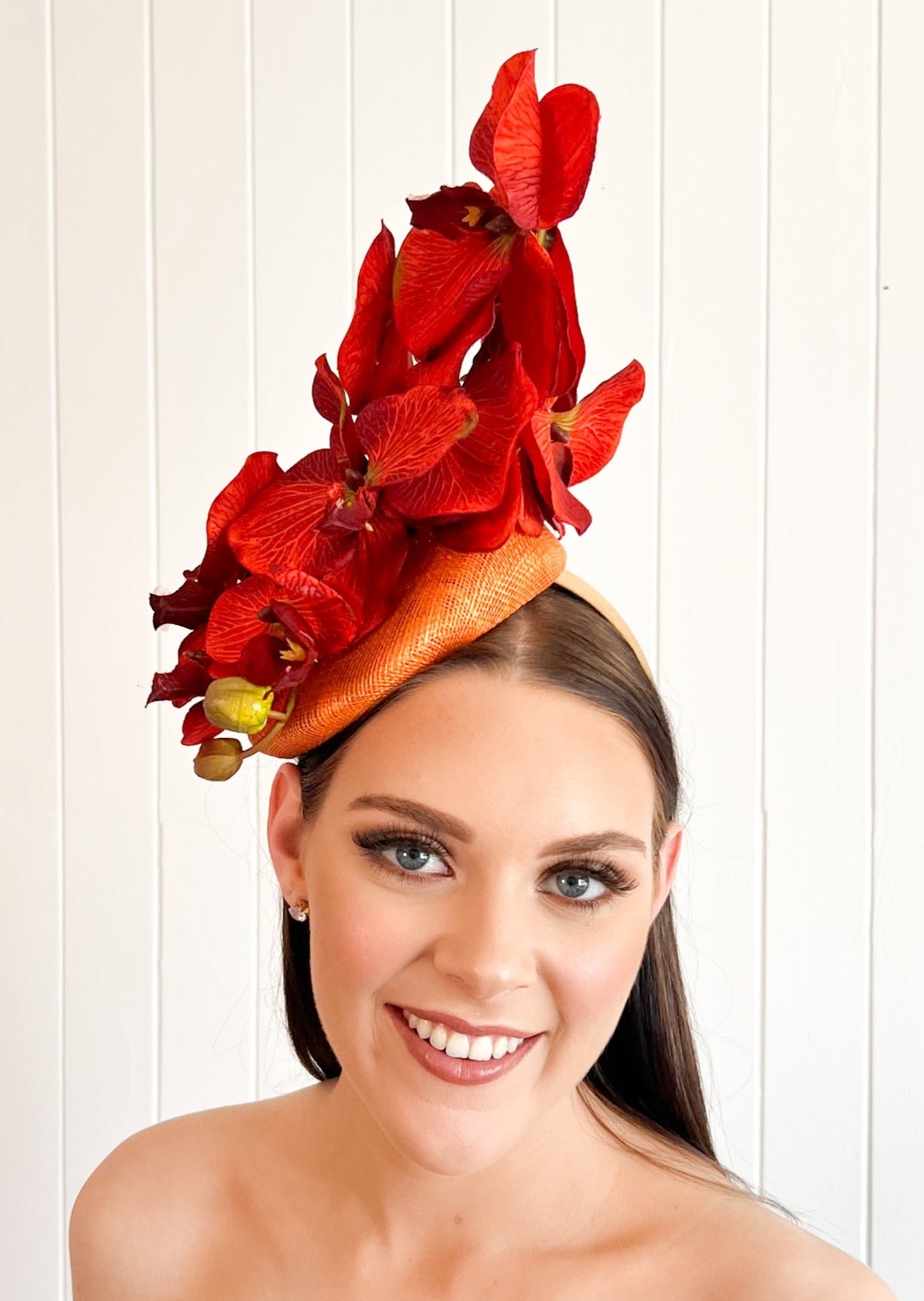 "Pricilla" Orchid Fascinator