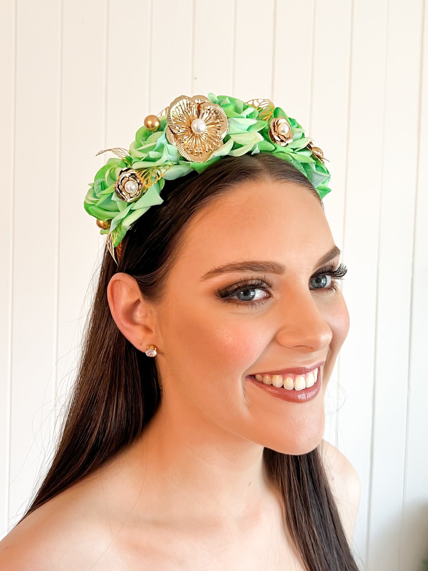 "Chiara" - Lime Green Headband
