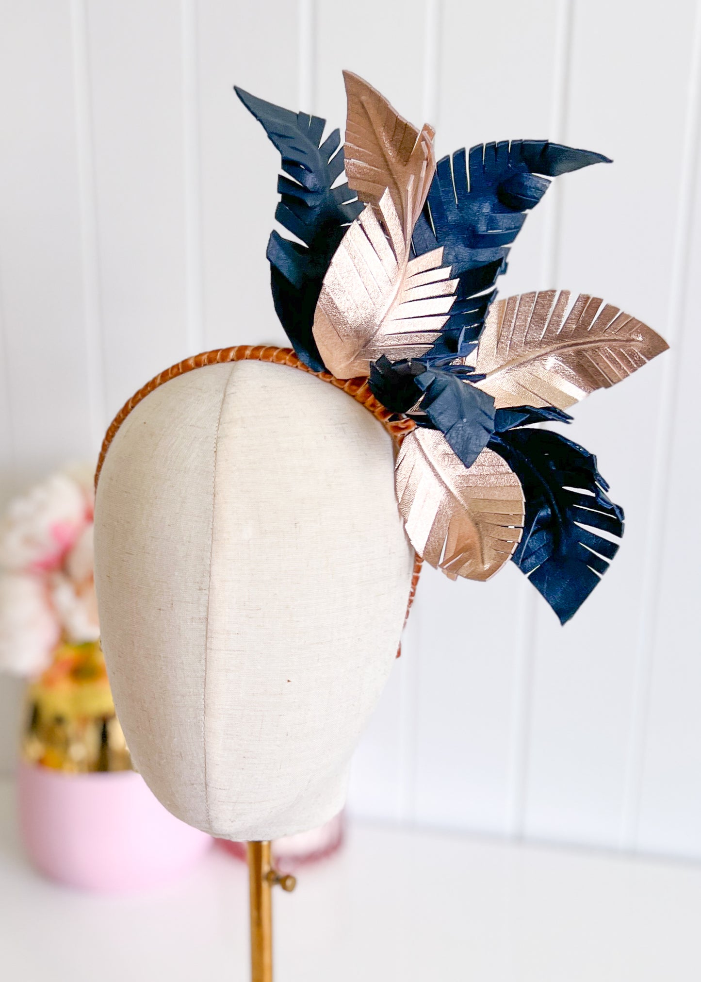 "Gilded" Navy & Rose Gold