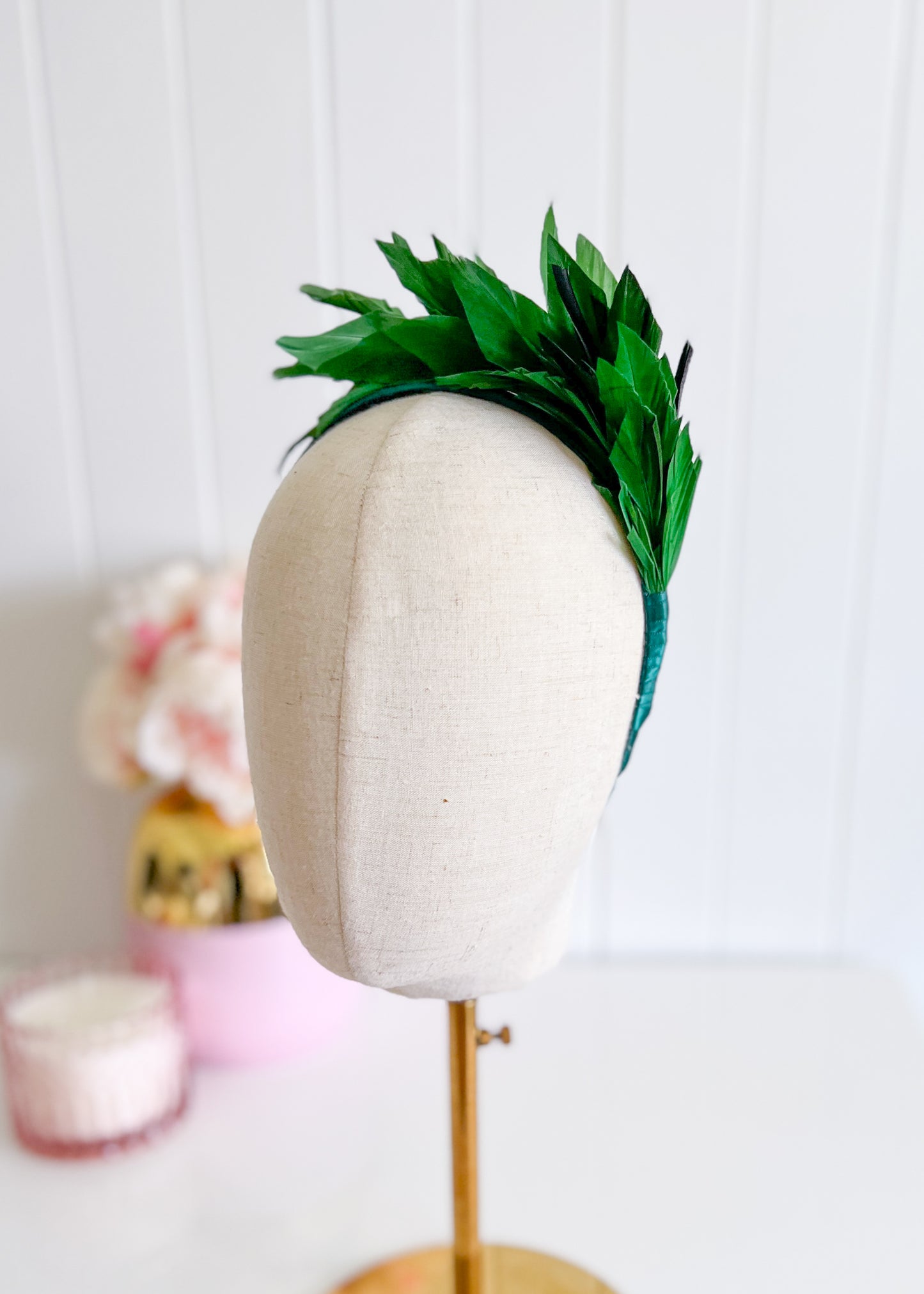 "Cherie" Feather Headband - Choose Colour