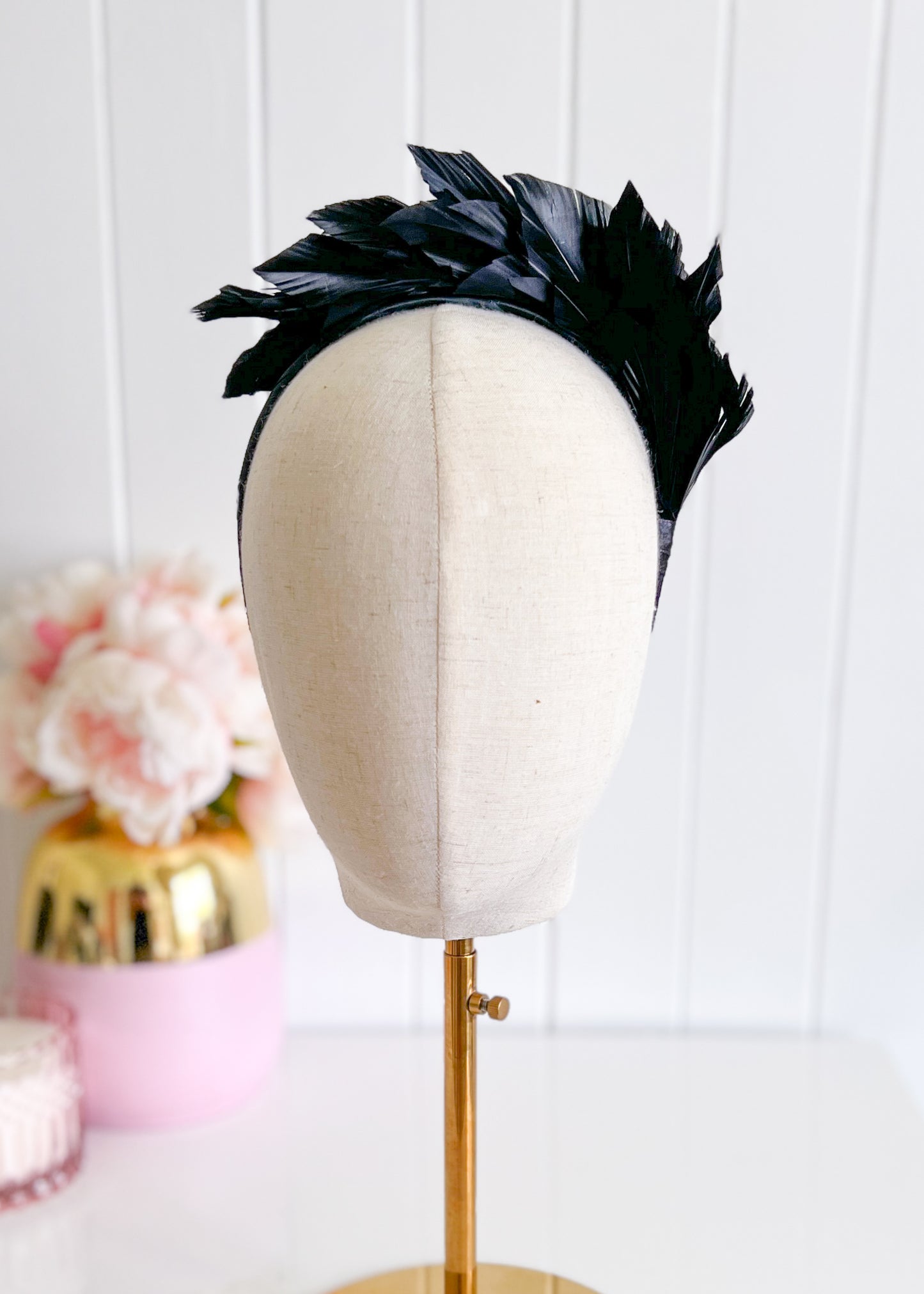 "Cherie" Feather Headband - Choose Colour