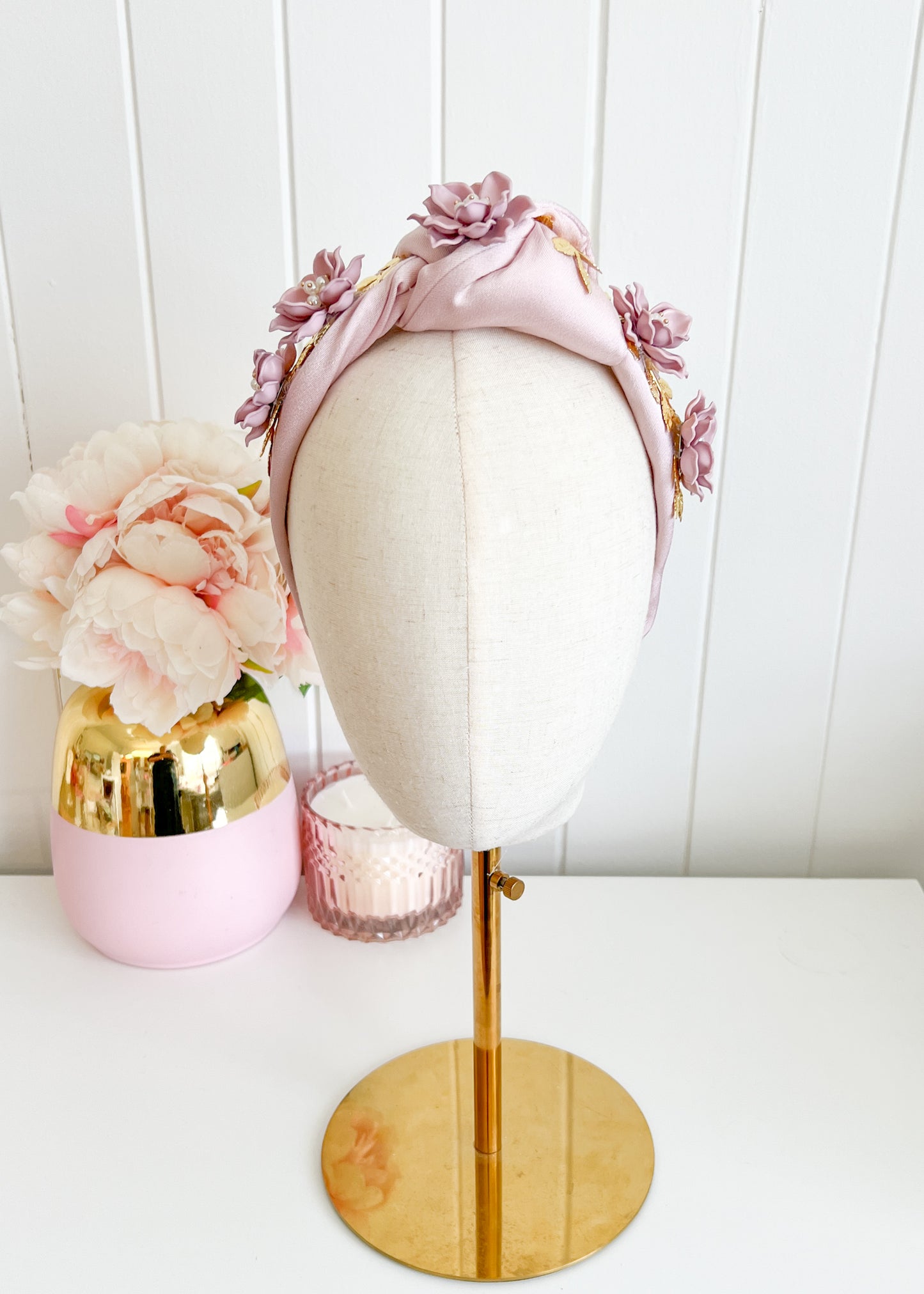 "Livia" - Blush Turban Headband