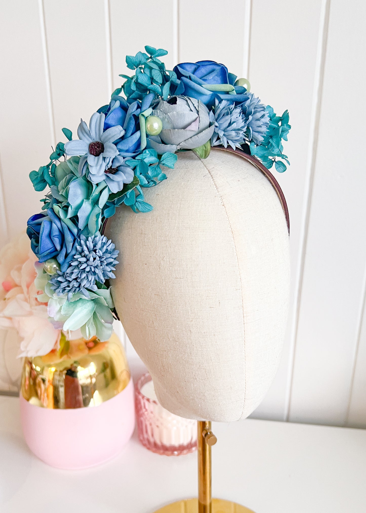'Eleanor" Teale Floral Headpiece