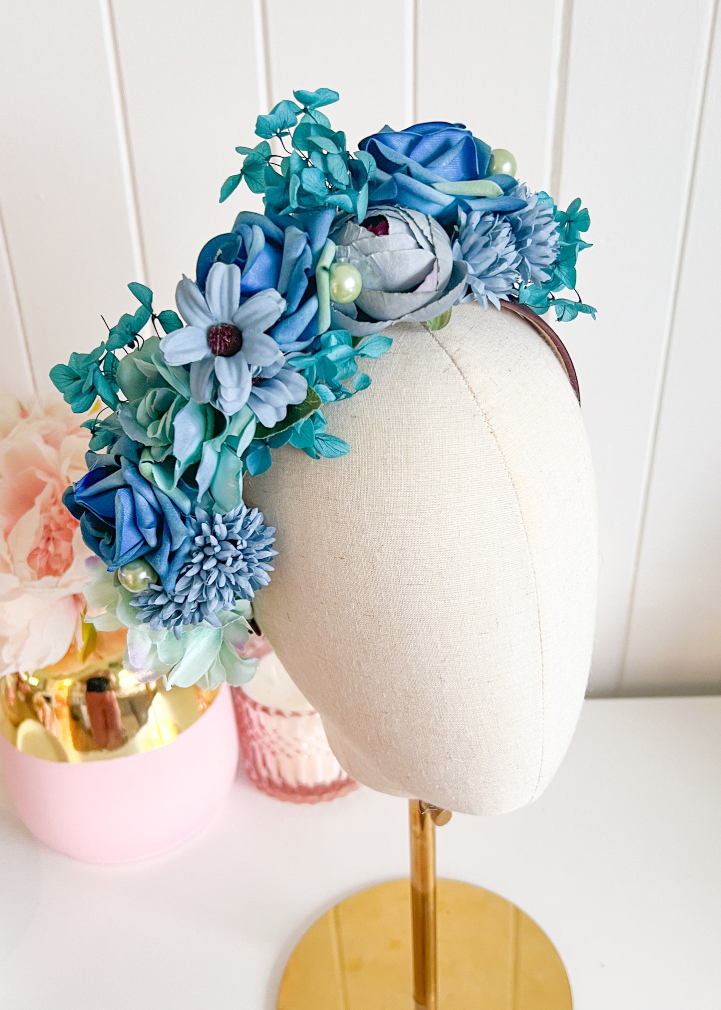 'Eleanor" Teale Floral Headpiece