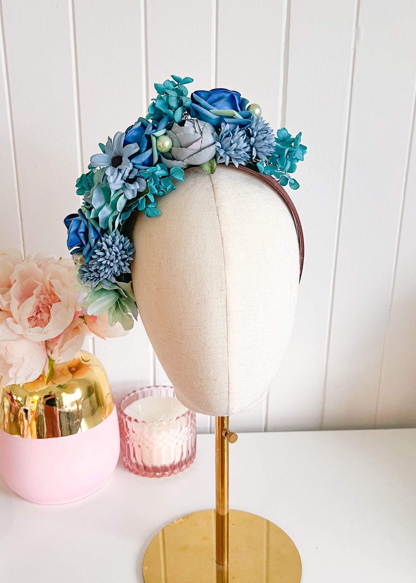 'Eleanor" Teale Floral Headpiece