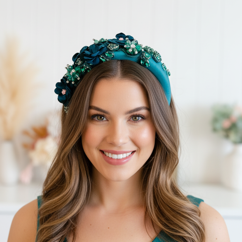 "Neve" Green Headband