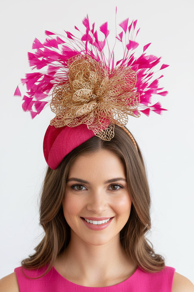 “Asher” Hot Pink & Gold