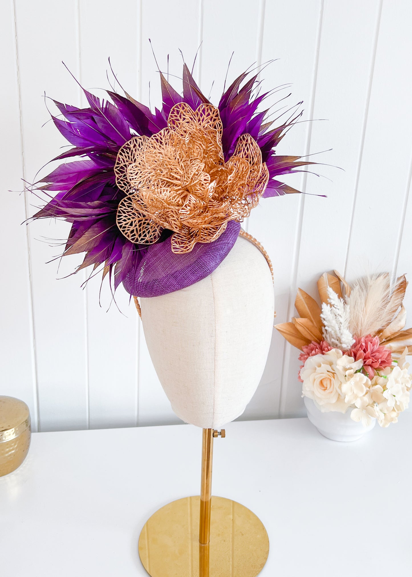 "Eliana" Purple & Gold