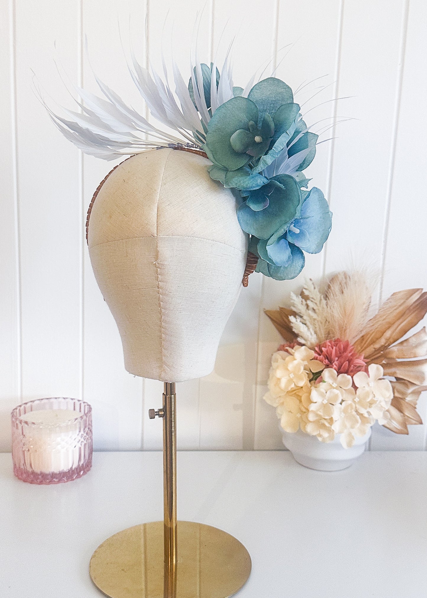 "Orchid Side Spray" Light & Ice Blue