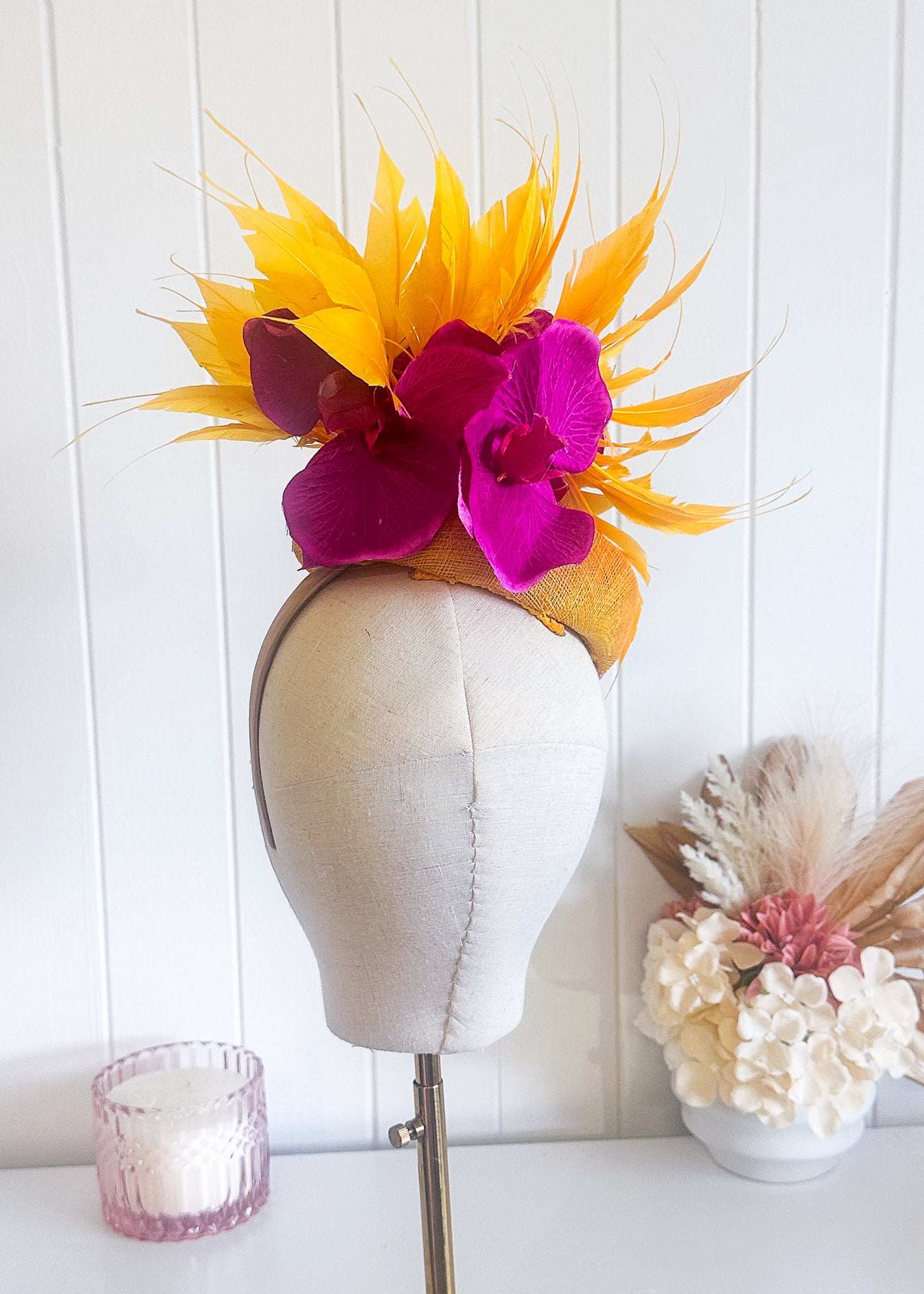 "Lila" Yellow & Magenta