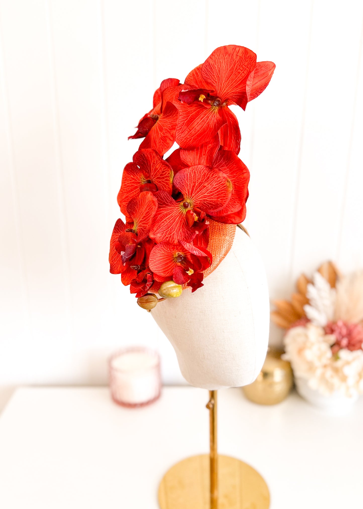 "Pricilla" Orchid Fascinator