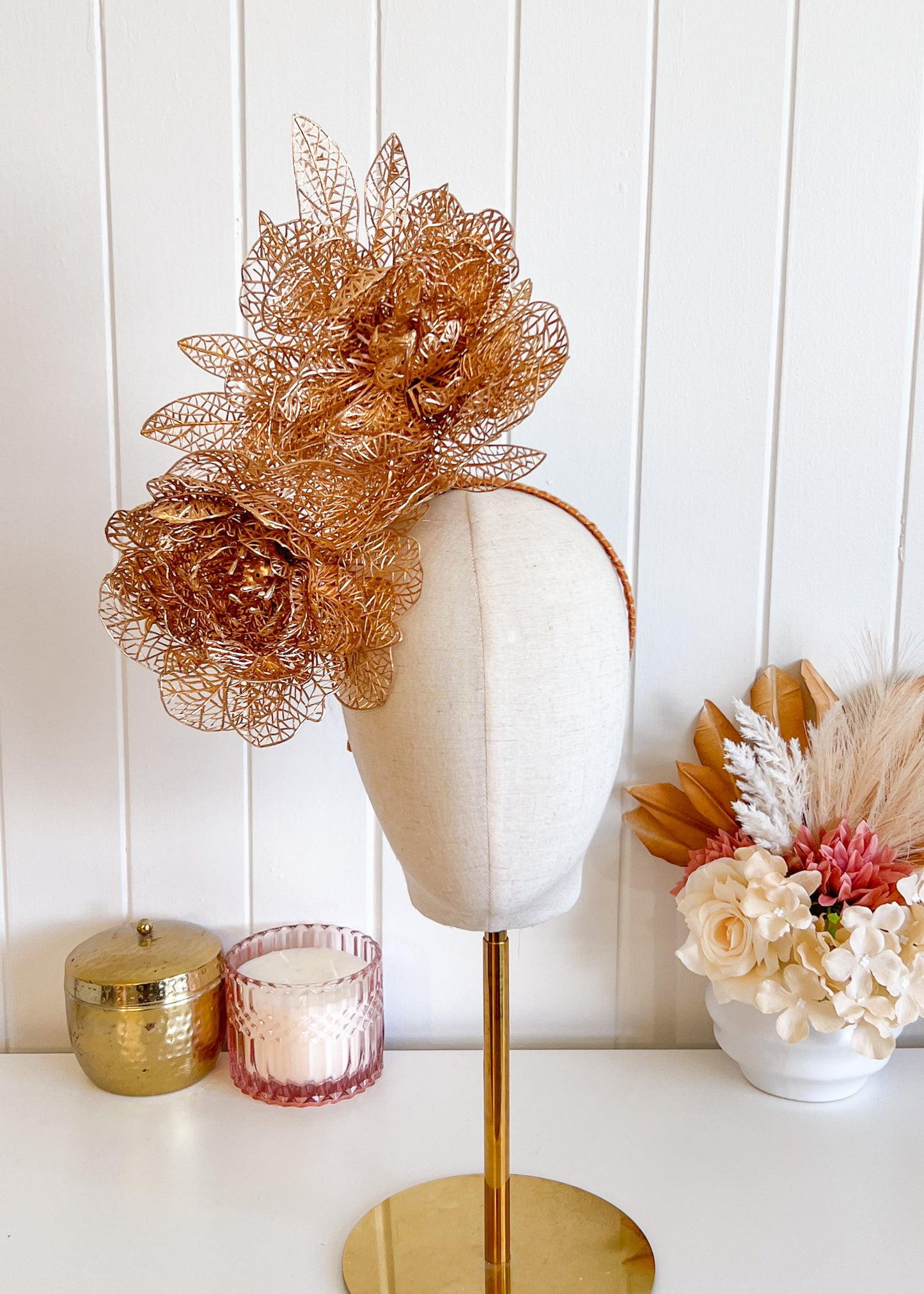 "Alyssa" - Gold Headpiece