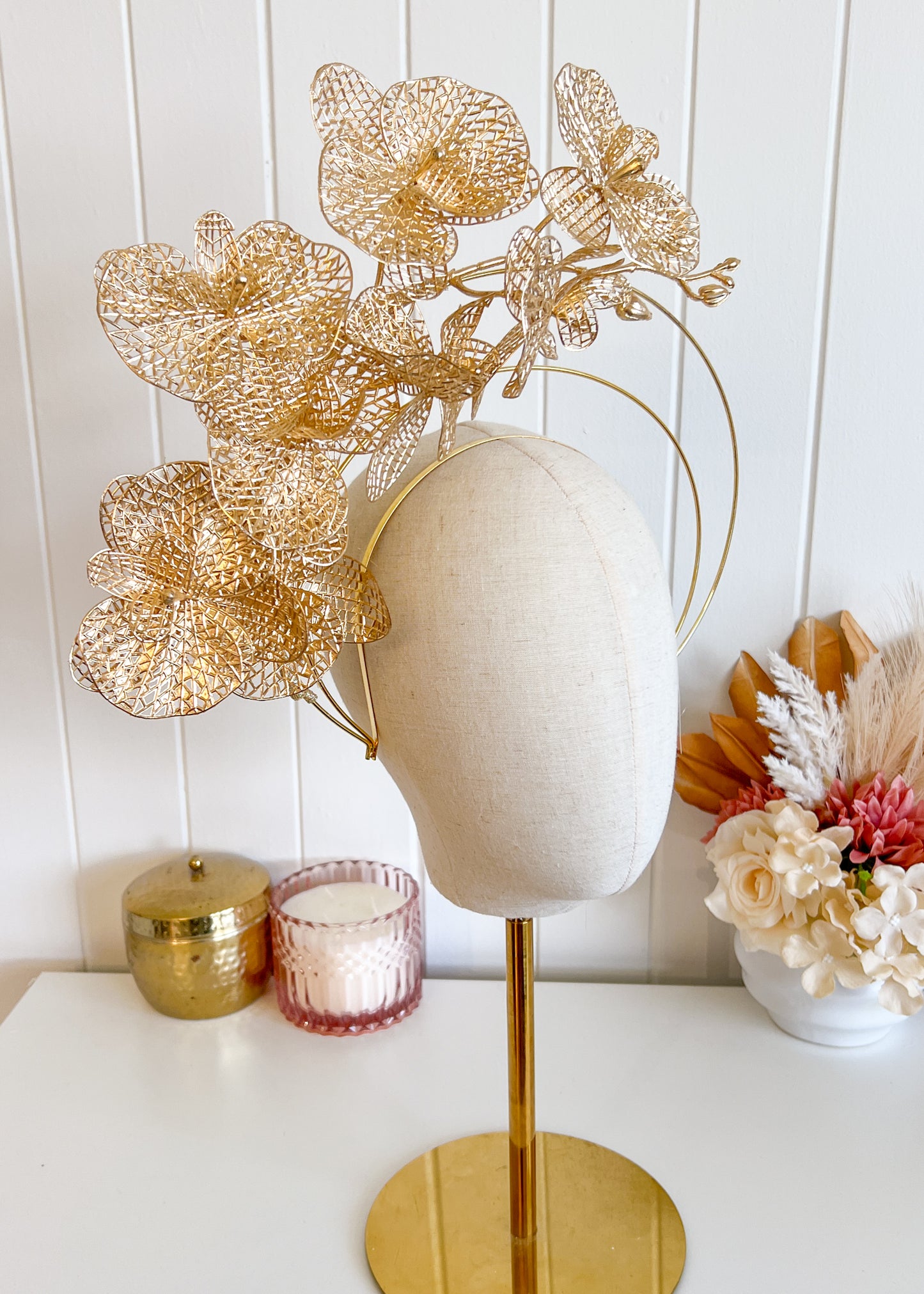 "Leilani" - Gold Halo Headpiece