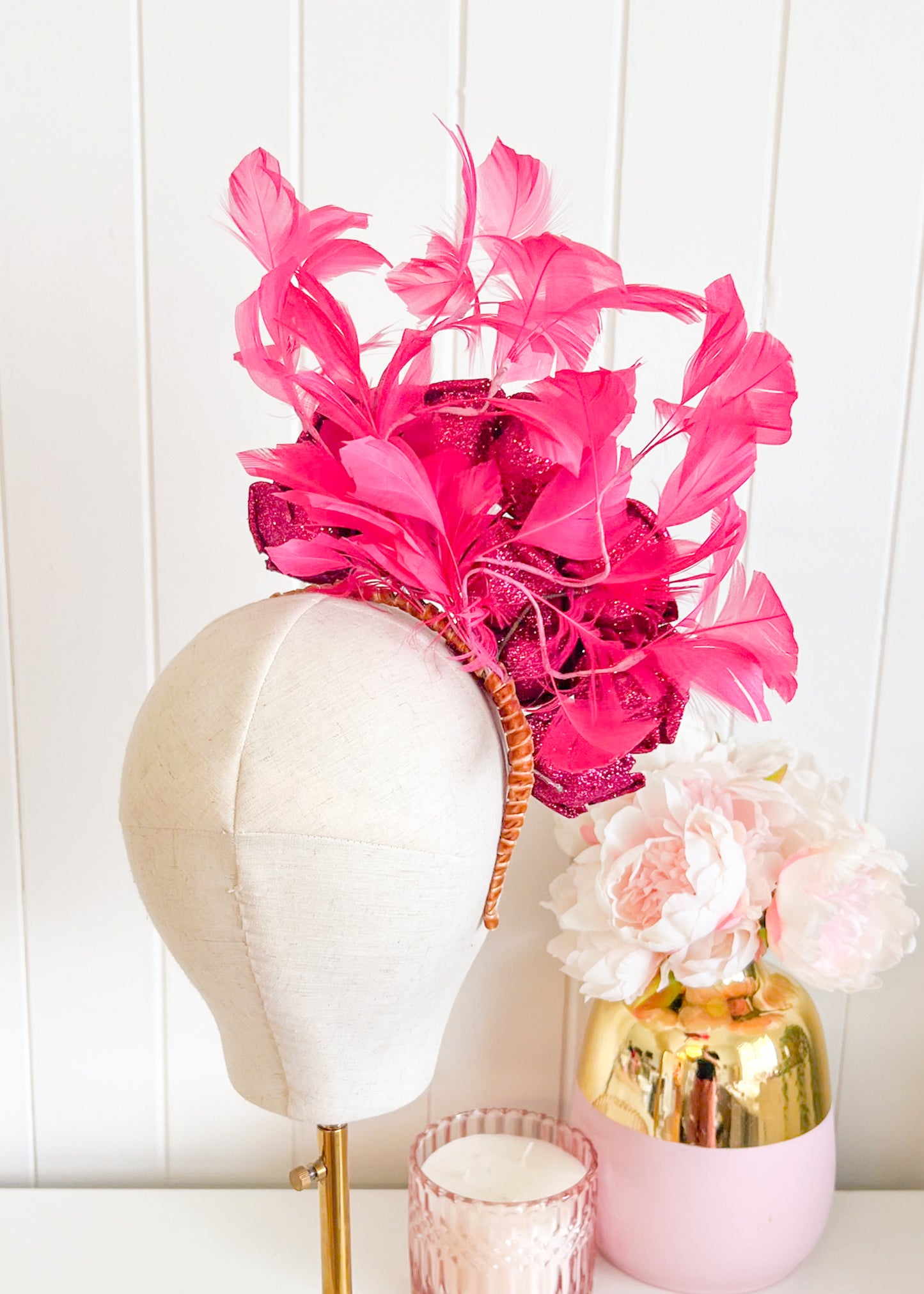 "Charlotte" Glitter Statement Headpiece