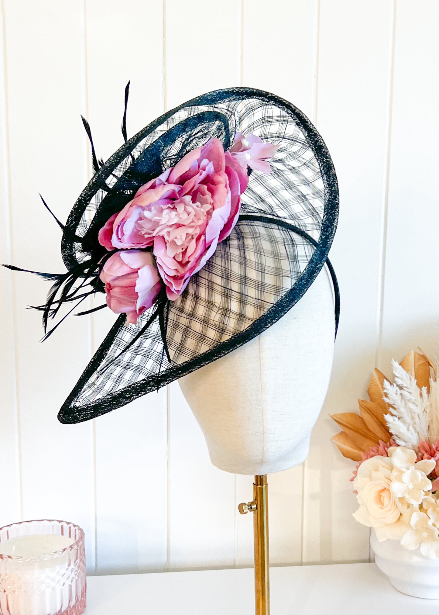 "Kimber" Black & Lavendar Pink