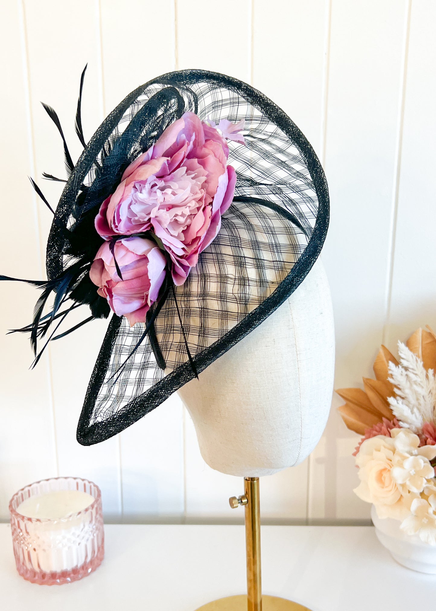 "Kimber" Black & Lavendar Pink