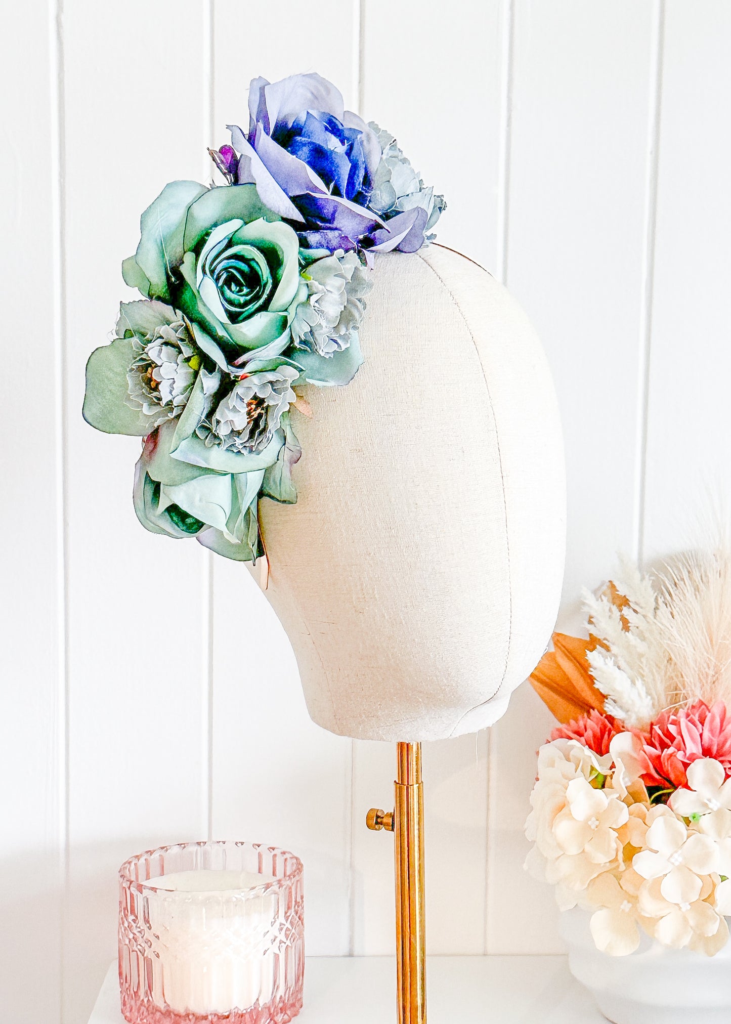 "Azra" - Blue Fascinator