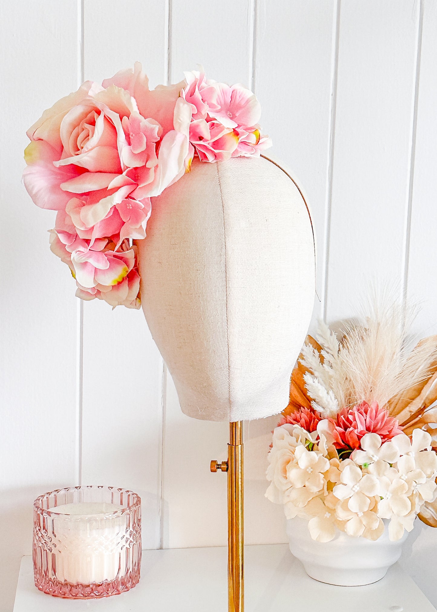 "Gracie" - Pink Fascinator