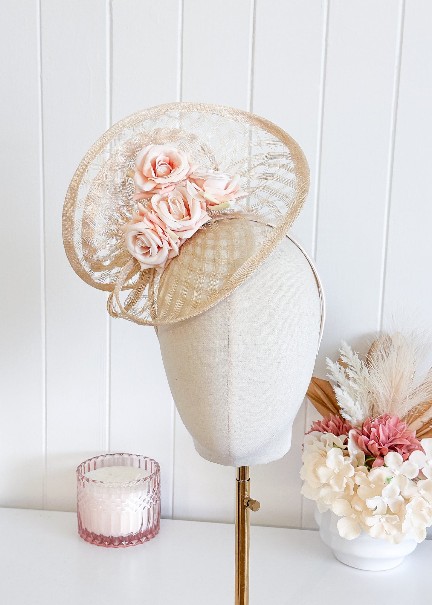 “Antonia" Cream Fascinator
