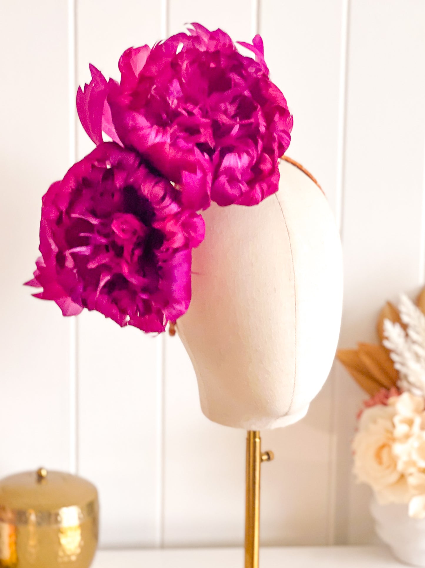 "Nerida" Magenta Fascinator