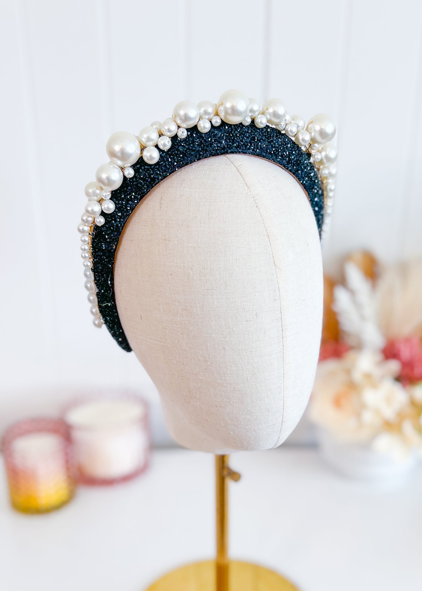 "Lisanne" Black and White Headband