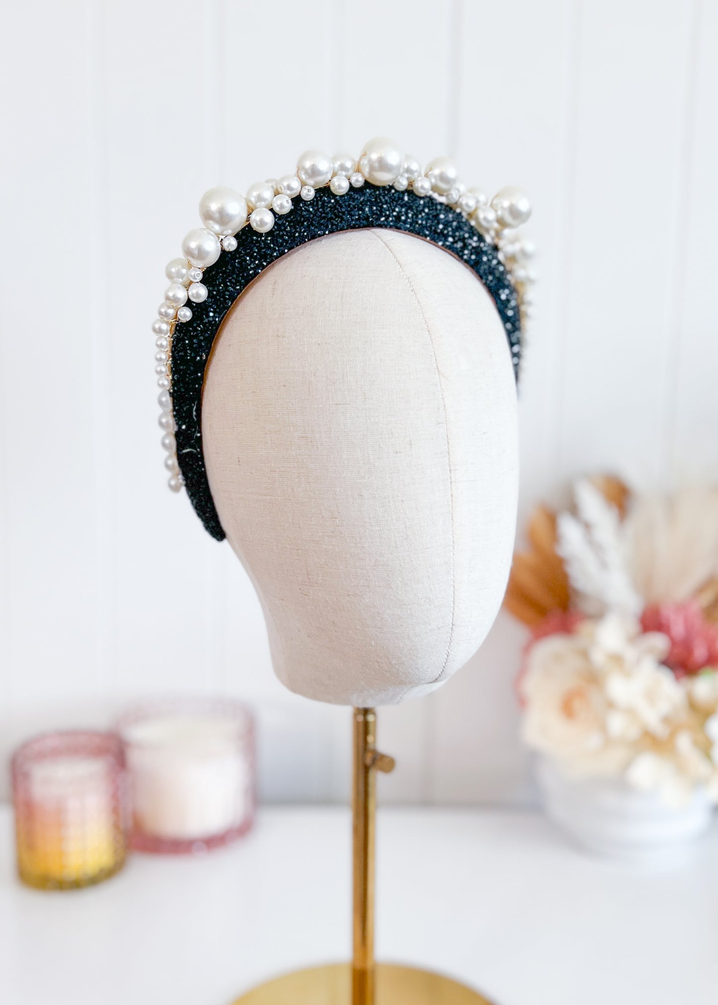 "Lisanne" Black and White Headband