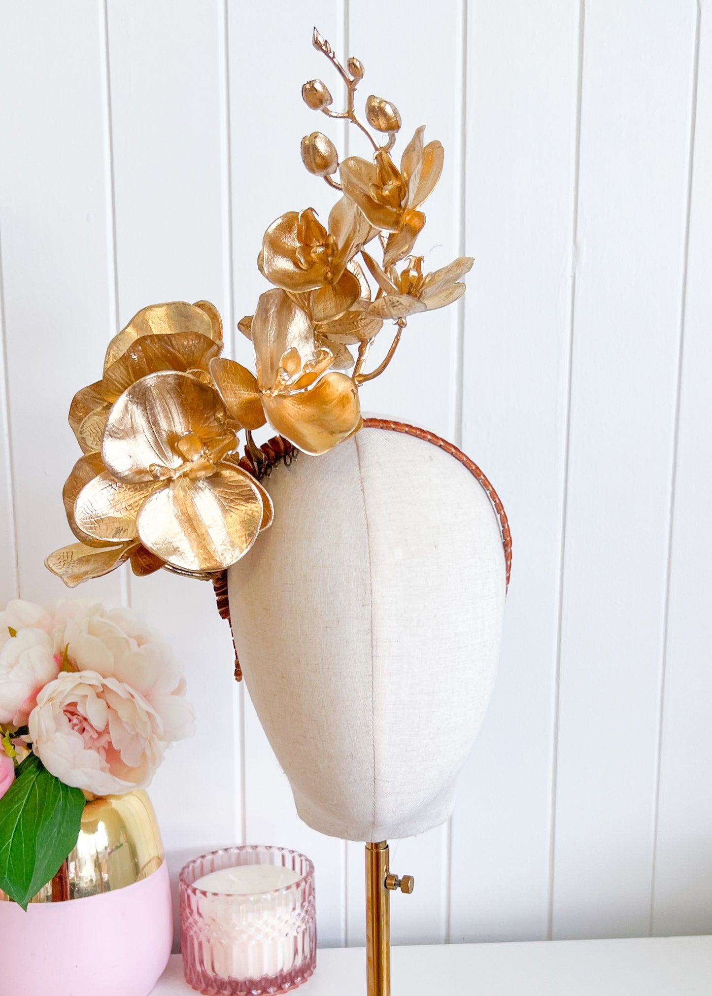 "Orianna" - Gold Headpiece