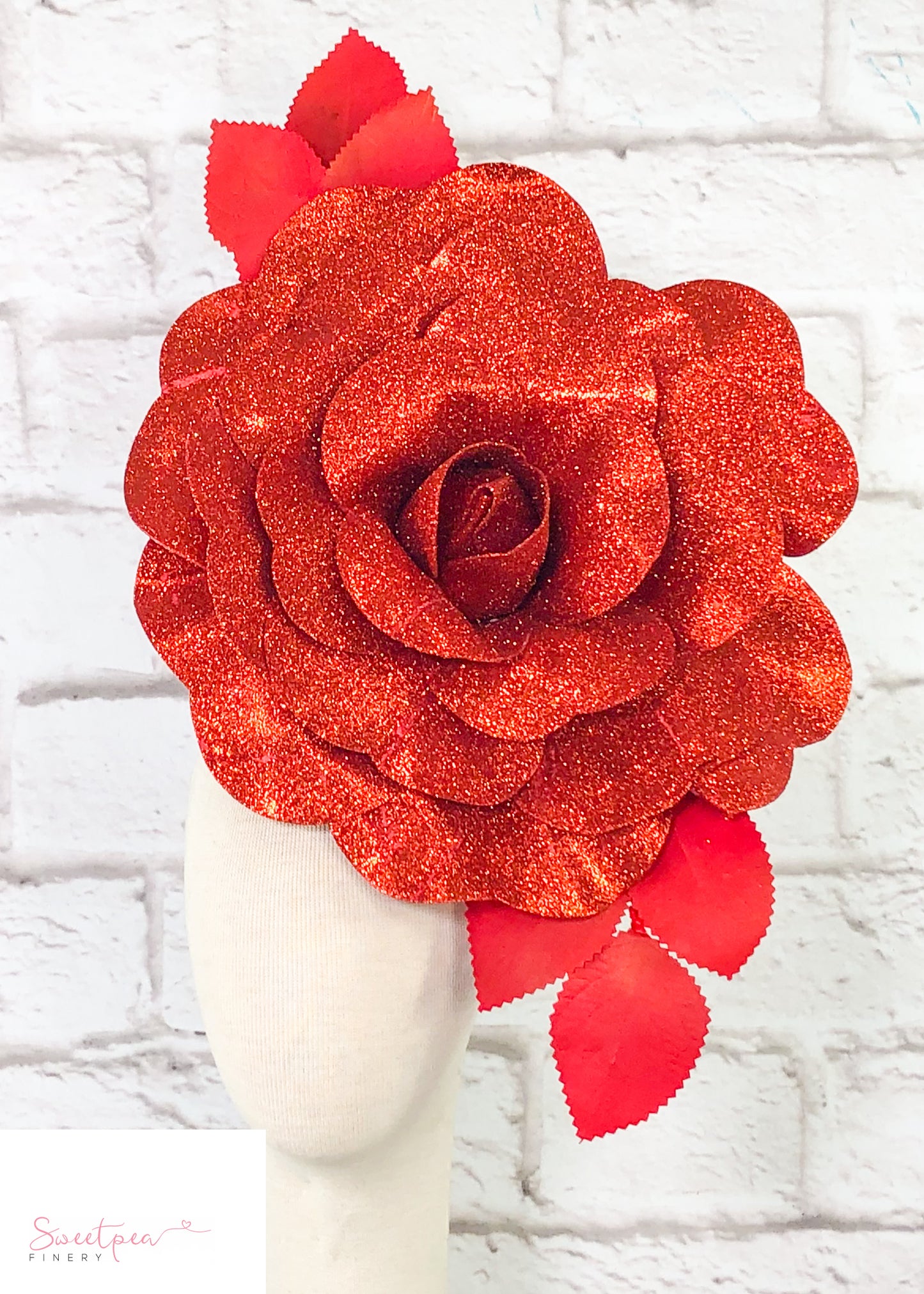"Juno" Statement Headpiece - Red