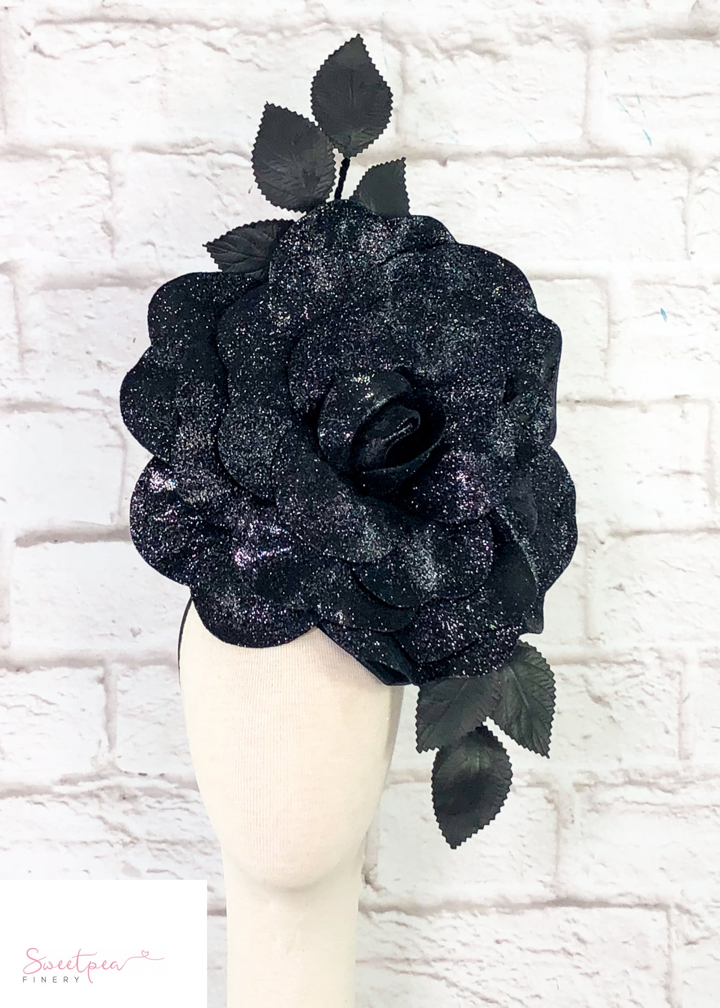 "Juno" Statement Headpiece - Black