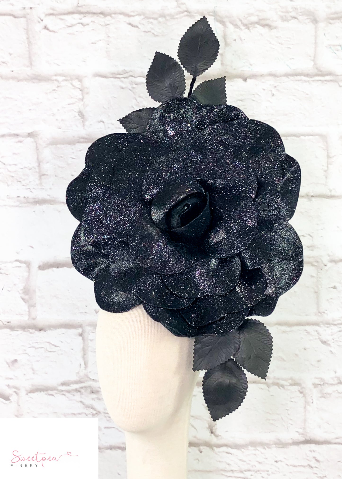 "Juno" Statement Headpiece - Black